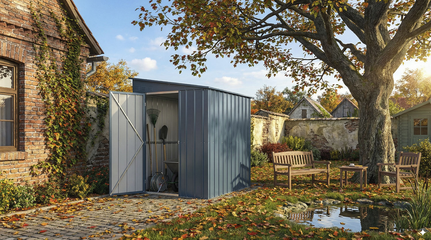 Anlehn-Gerätehaus LeanTo 56, Farbe: Anthrazit