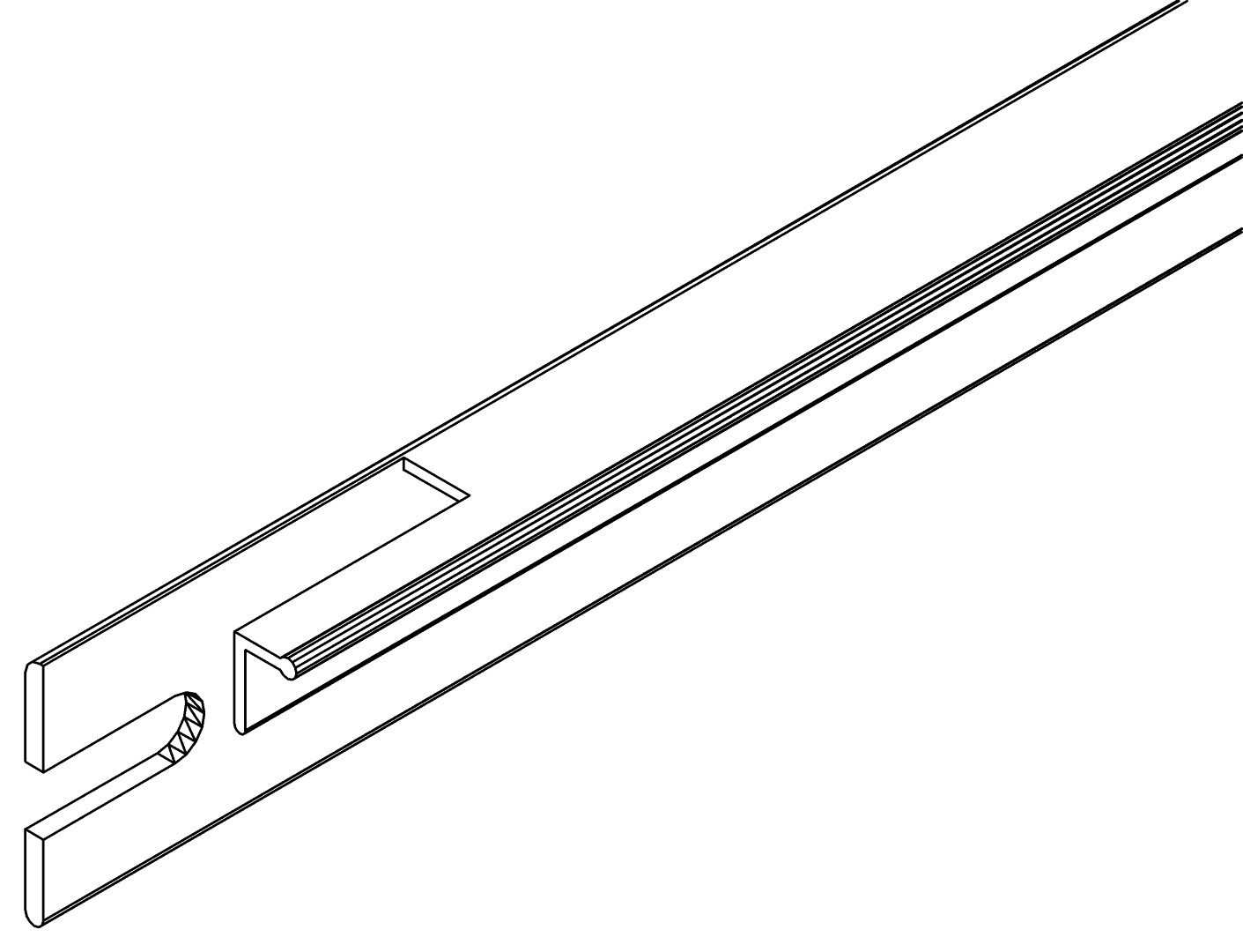Dachfensterschwelle, 1151, L755, , Farbe: Blank