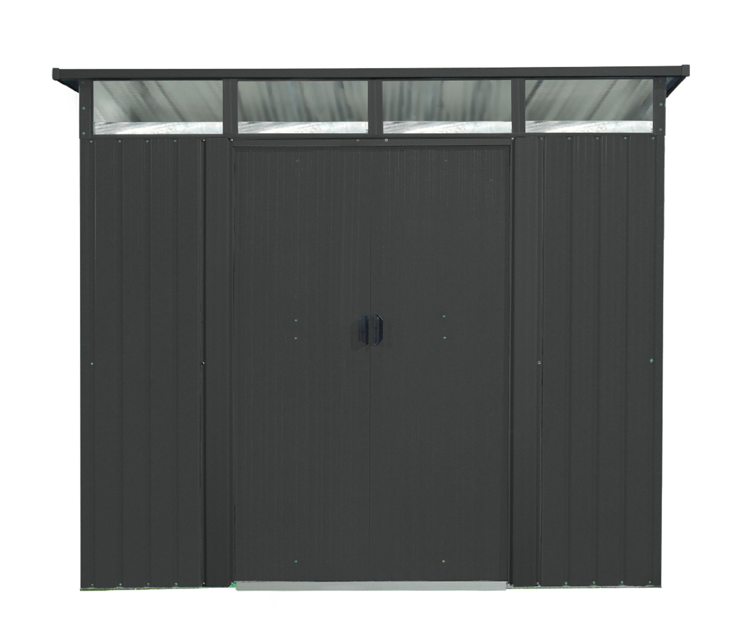 Gerätehaus Lübeck 86 mit Pultdach, Farbe: Anthrazit matt