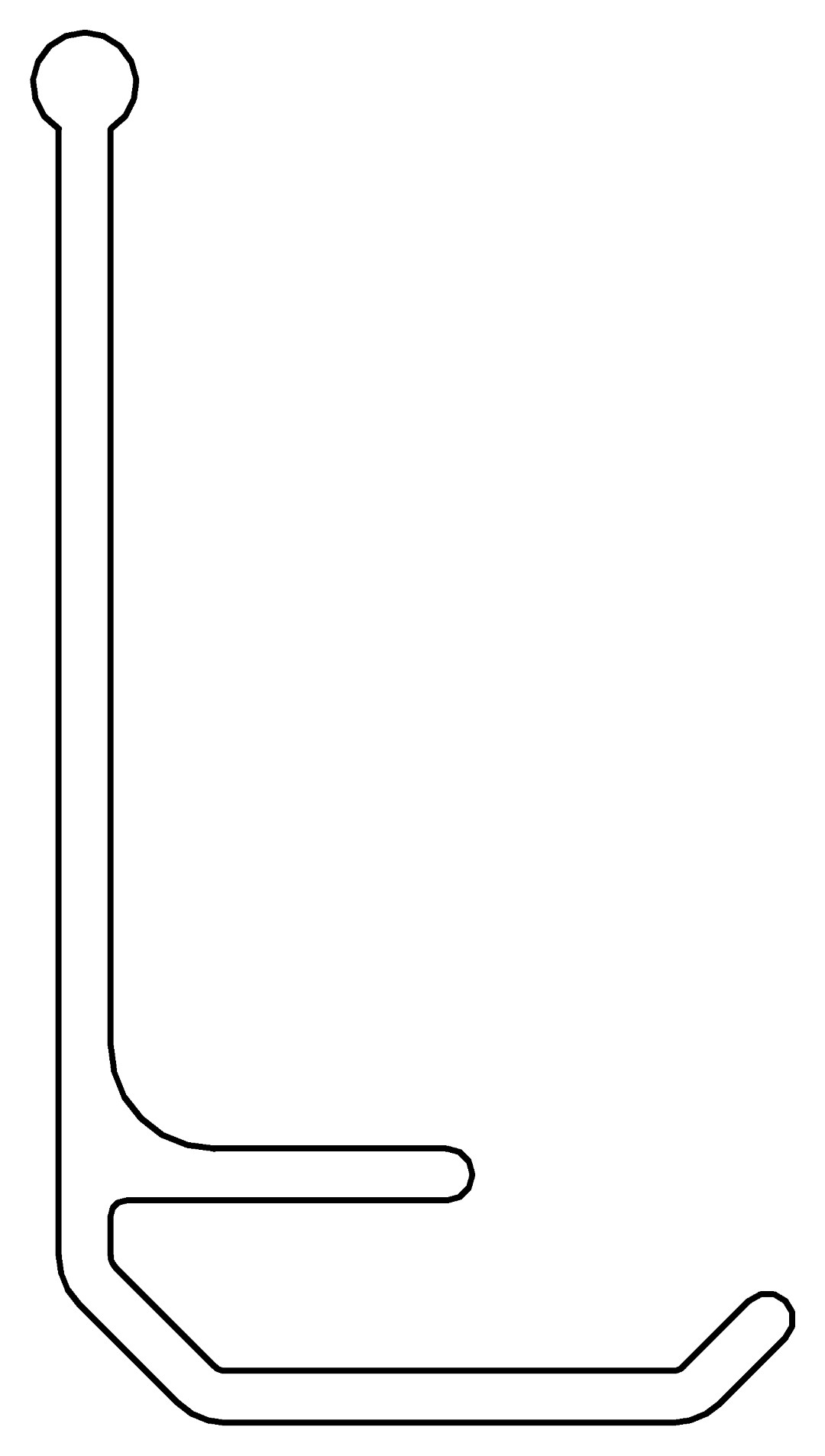 Abstandhalter, 6100, L30, white, RAL 9003, Farbe: Weiß pulverbeschichtet