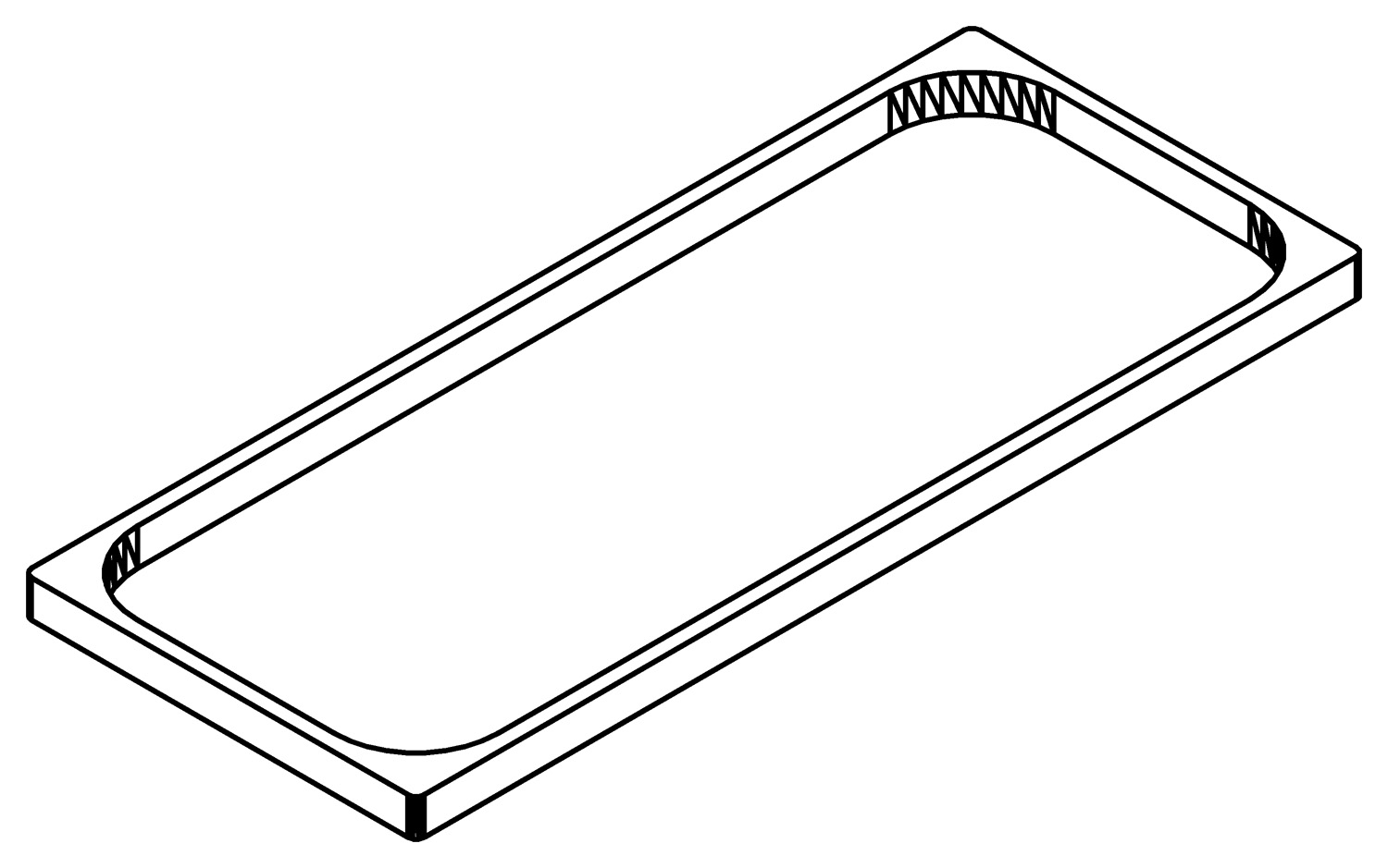 Abstandshalter Schloss, 2020, L2,25, white, Farbe: Weiß pulverbeschichtet
