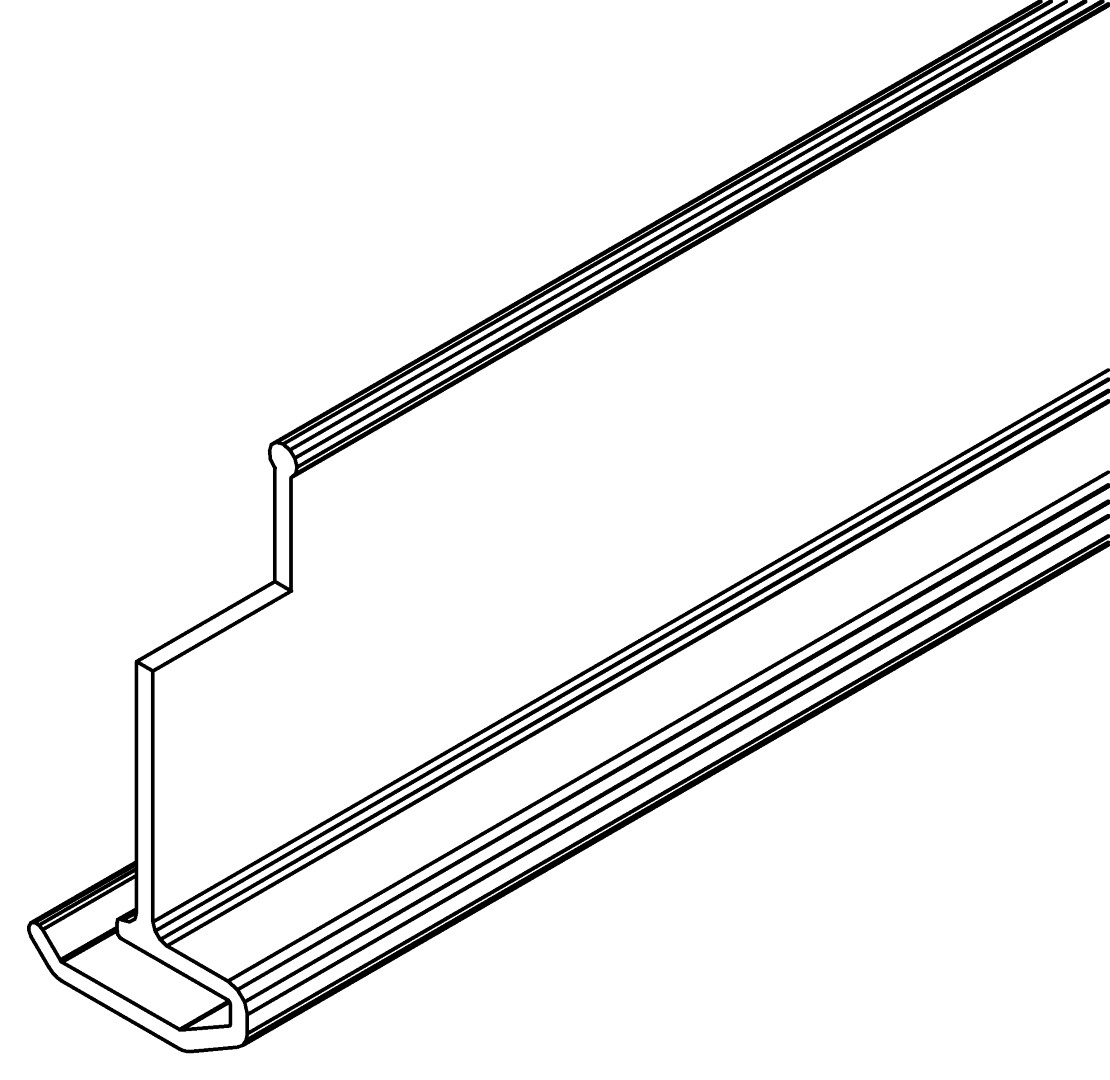 Abstandhalter, 7425, L592, white, RAL 9003, Farbe: Weiß pulverbeschichtet
