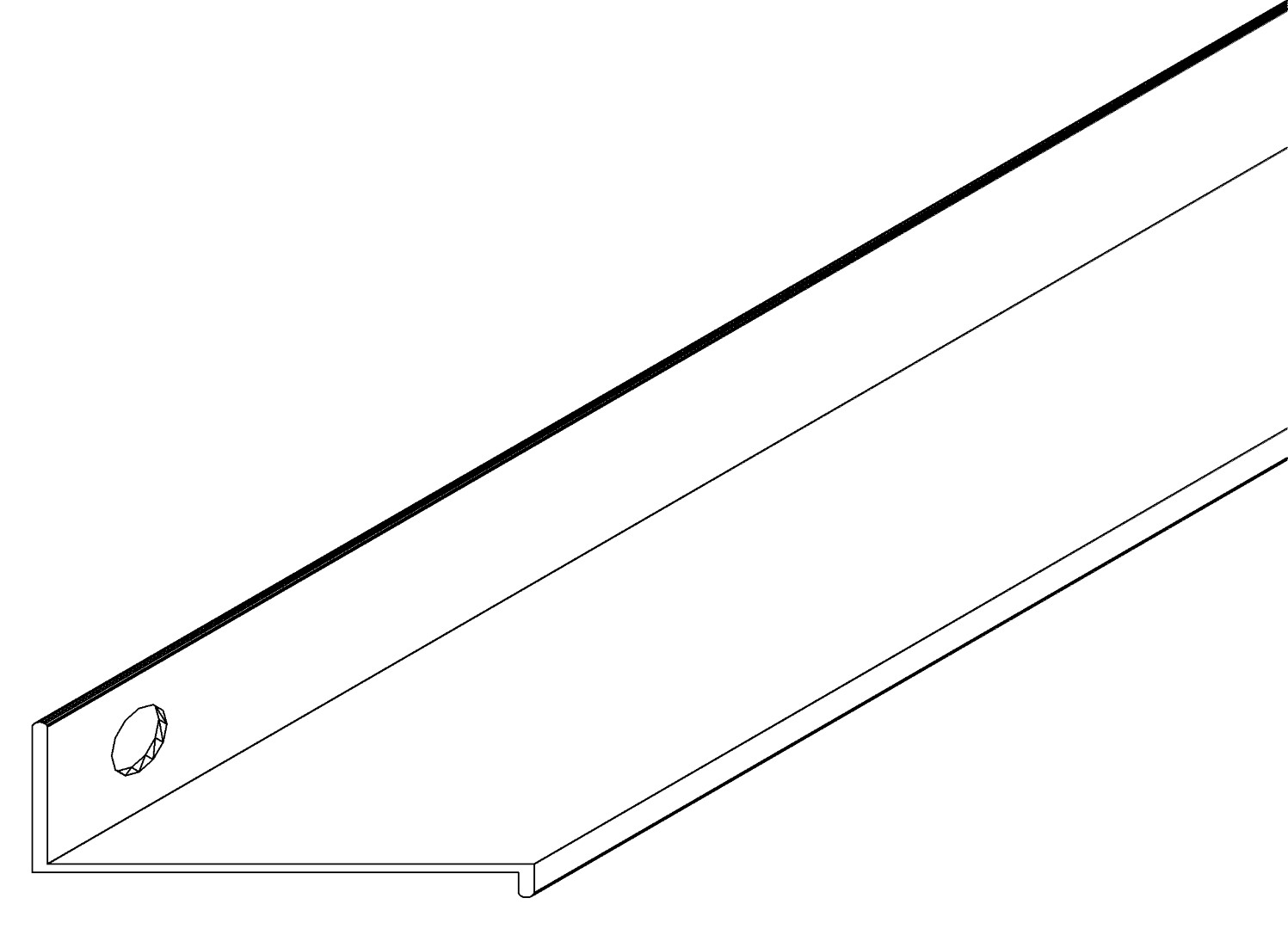 Bodenprofil, kurz, 2503, L622, , Farbe: Blank