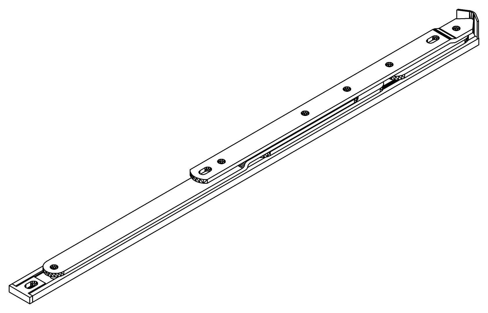 Schanier, 7190, L407, , Farbe: Blank