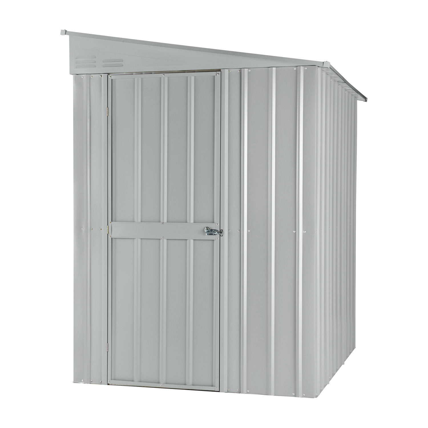 Wandzierde Lean-To Wand-Zierde LeanTo mit Pultdach, Farbe: Silber Metallic
