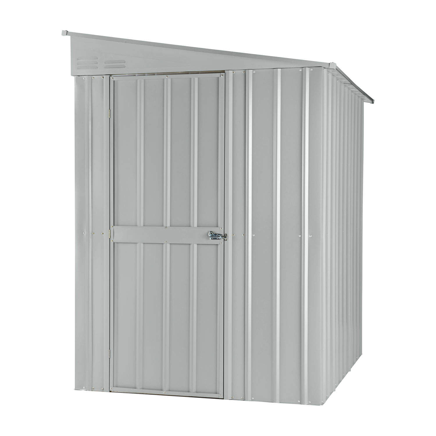 Wand-Zierde LeanTo 56 mit Pultdach, Farbe: Silber Metallic