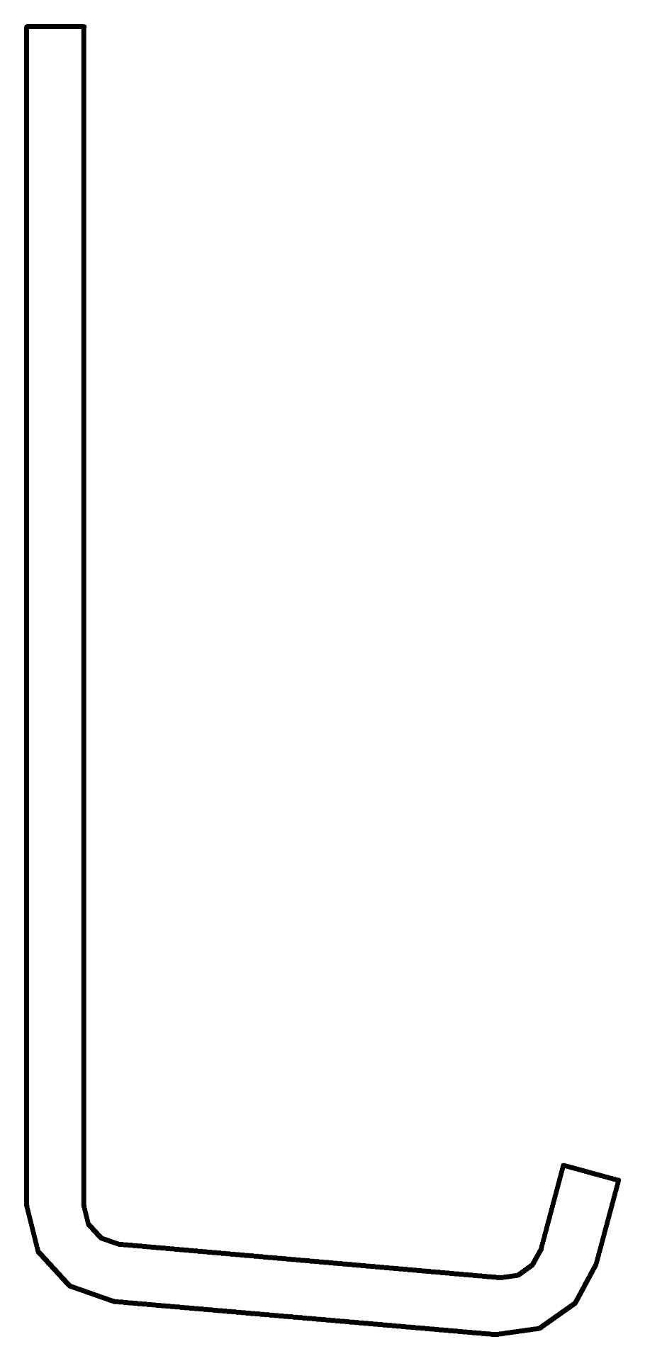 Türhalter u. , 7350, L20, white, RAL 9003, Farbe: Weiß pulverbeschichtet