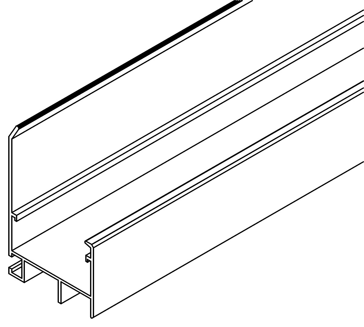 Regenrinne, 2L, 7478, L1574, , Farbe: Blank