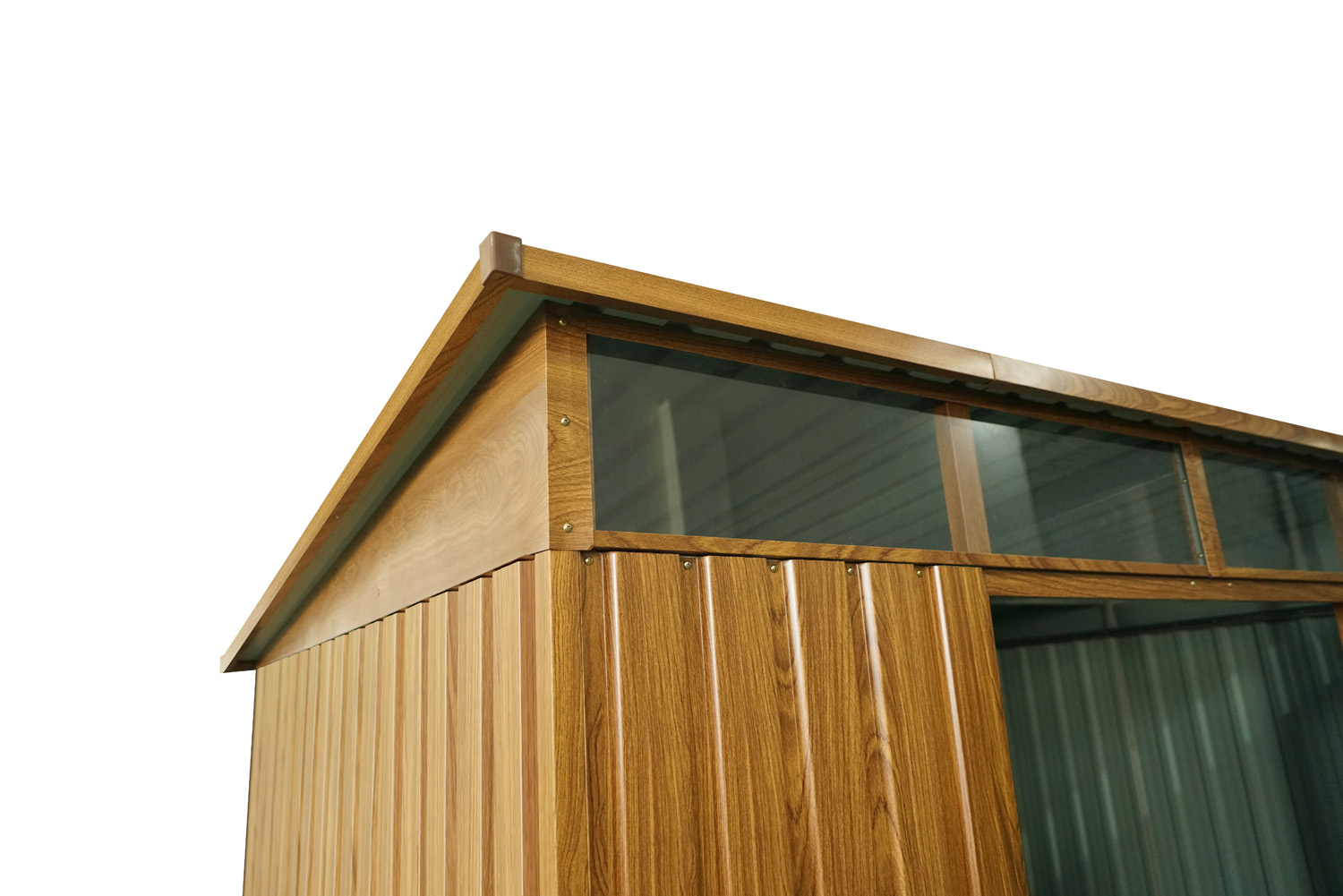 Gerätehaus Lübeck  88, Farbe: Holzoptik Klassik/Nuss