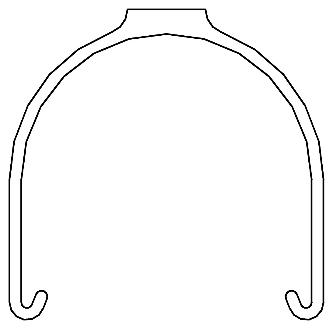Fallrohrklammer, 1403, L20, white, RAL 9003, Farbe: Weiß pulverbeschichtet