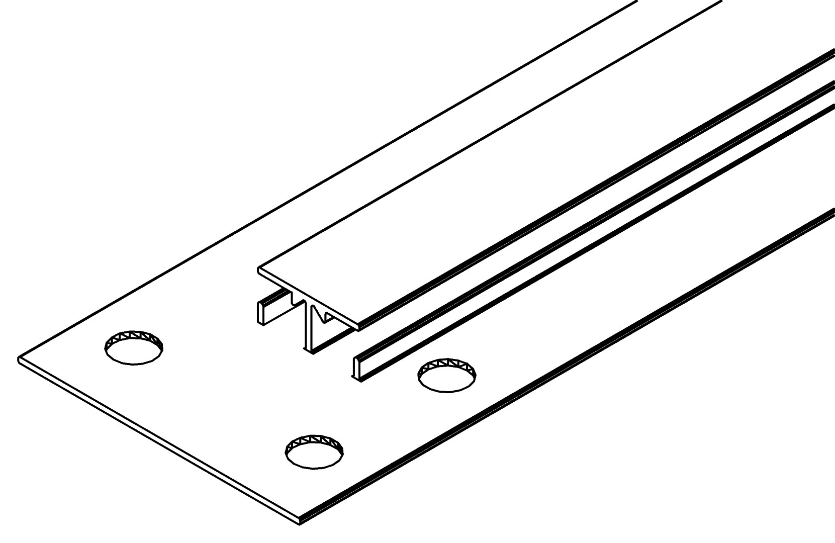 Querprofil Seite L/ R, 3512, L401, , Farbe: Blank