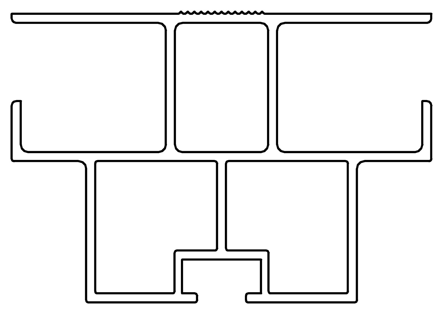 Dachzwischenprofil, 7427, L2583, white, Pantone???, Farbe: Weiß pulverbeschichtet