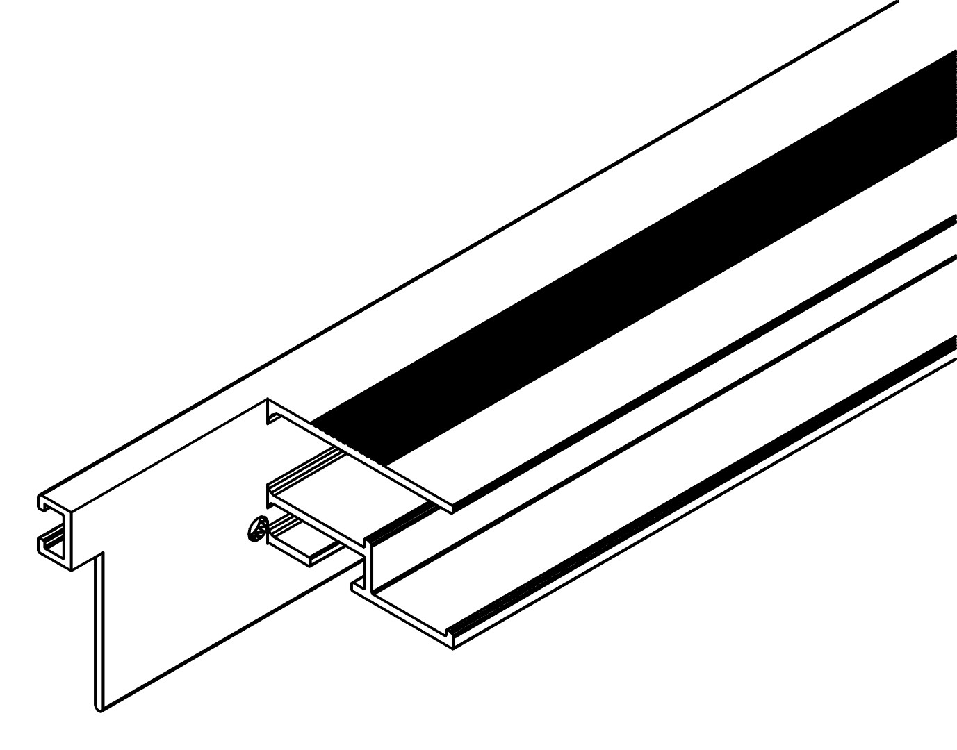 Fensterprofil, seite, 7196, L892, white, RAL 9003, Farbe: Weiß pulverbeschichtet