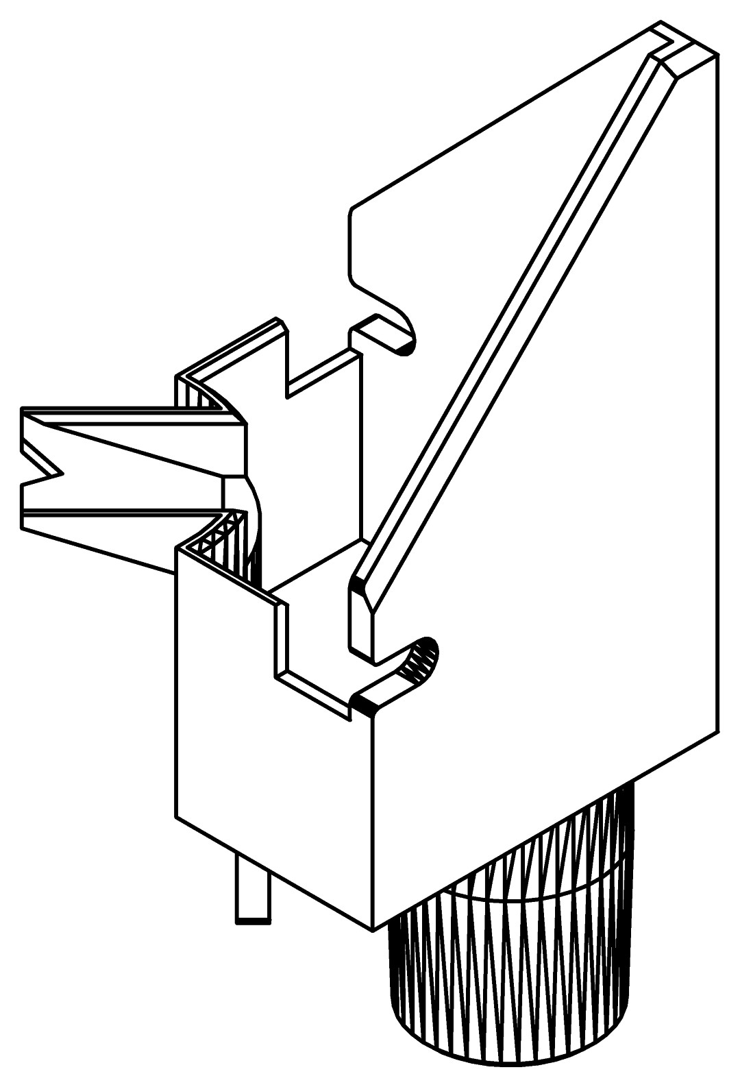 Anschlussstück Regenrinne, 7489, L69,17, black, Farbe: Schwarz