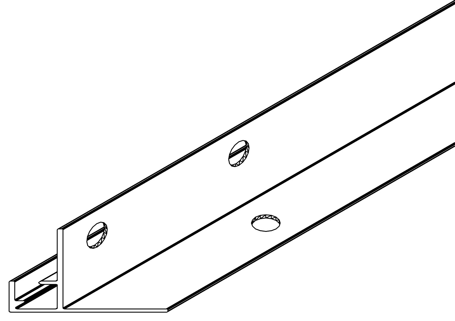 Grundprofil hinten, 3503, L806, , Farbe: Blank