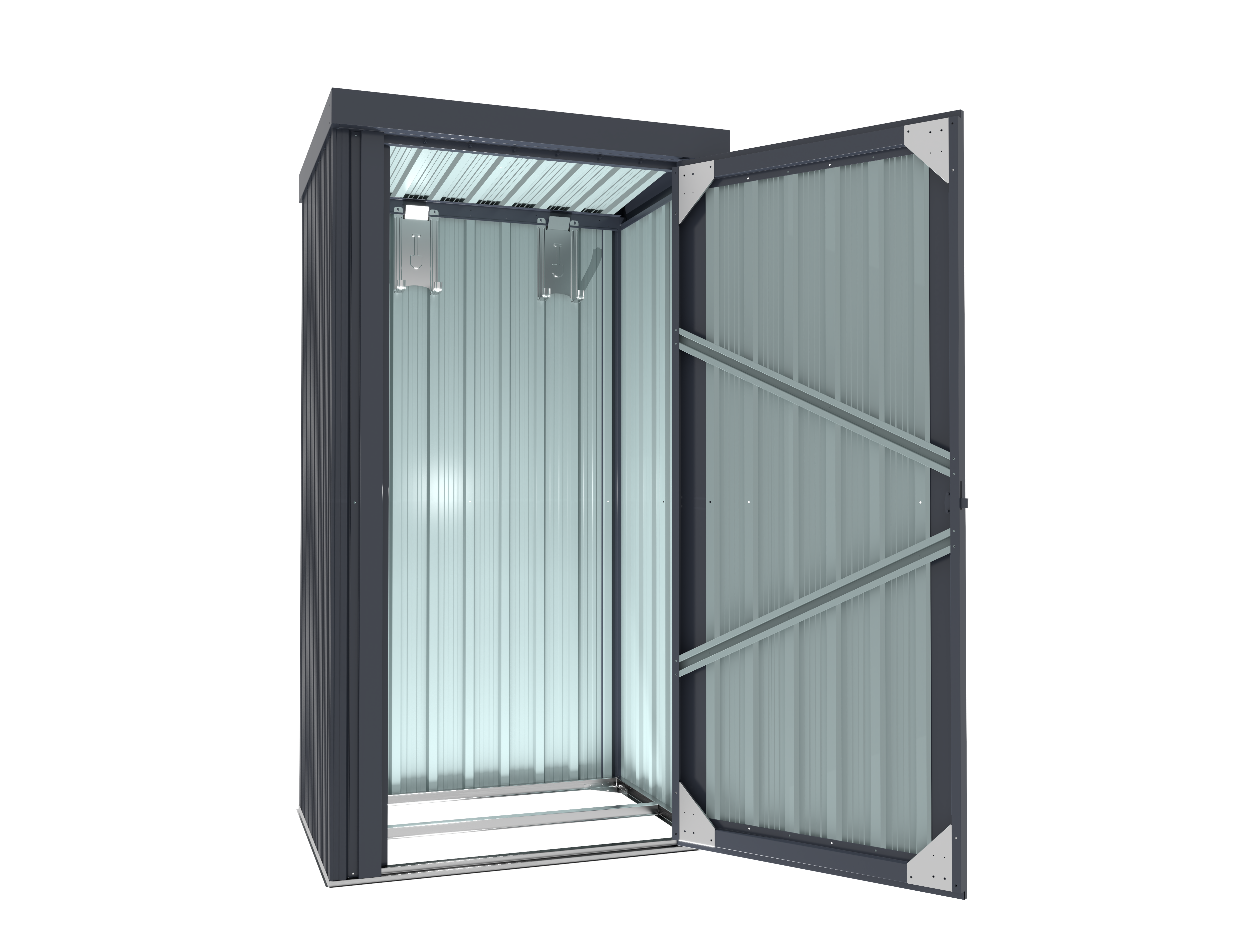 Geräteschrank Marburg, Farbe: Anthrazit matt