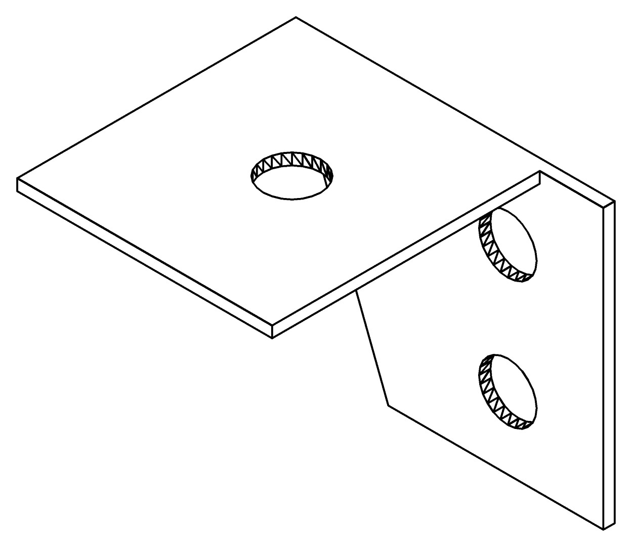 Regalträger Winkel R, 3535, L40, black, Pantone-42, Farbe: Schwarz