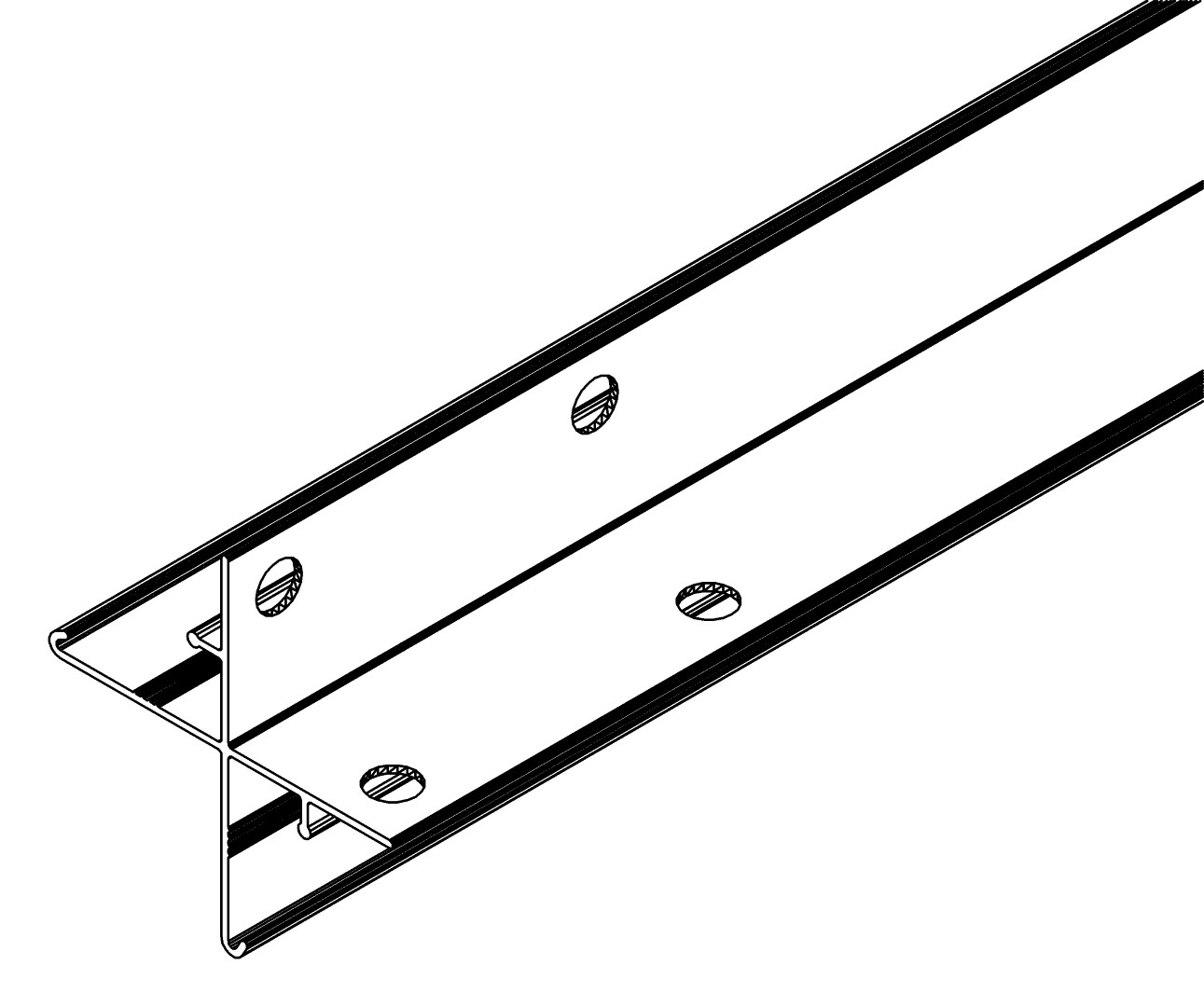 Eckprofil, 2523, L1511, black, Pantone-426C, Farbe: Schwarz