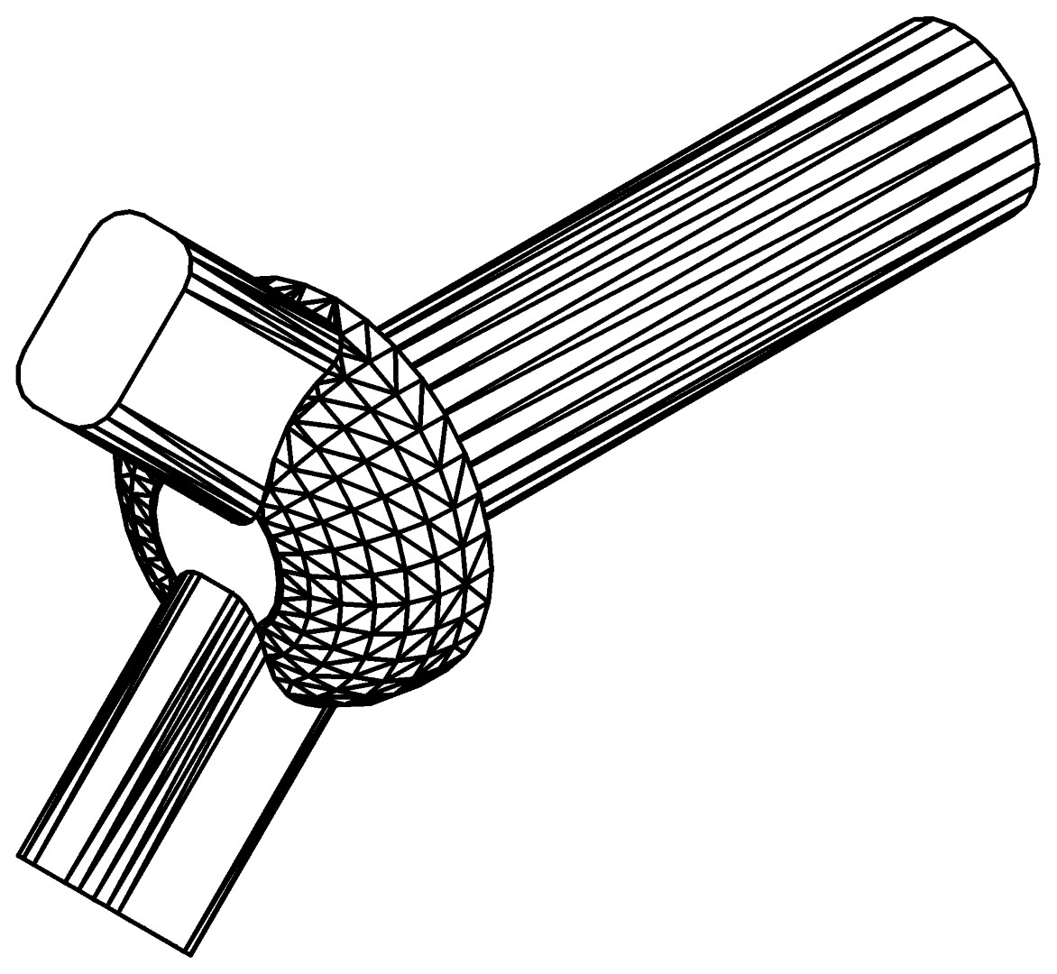 Flügelschraube M5 x 12, 3207, L, , Farbe: Blank