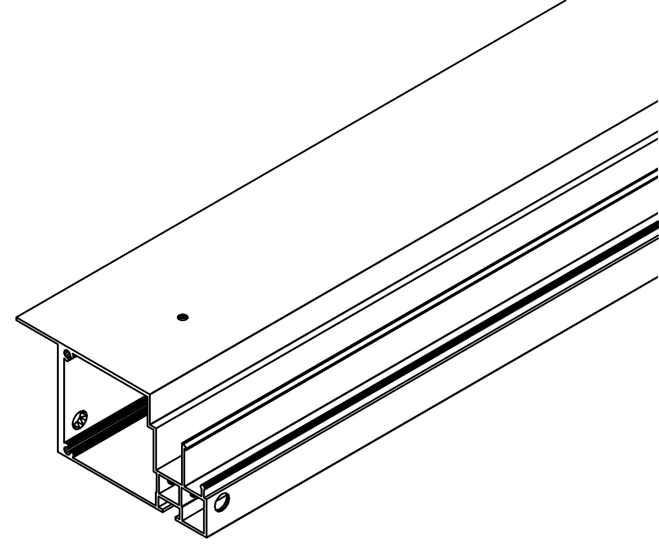 Türschloss Seite oben, 7018, L717, black, Pantone-, Farbe: Schwarz