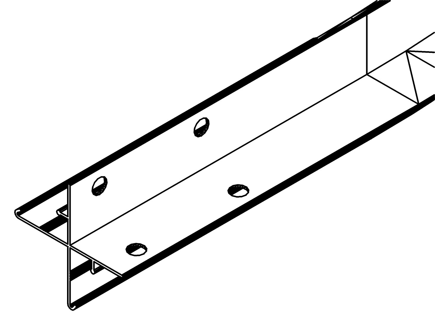Eckprofil, Dach, 5036, L1885, dark grey, Pantone-4, Farbe: Anthrazit
