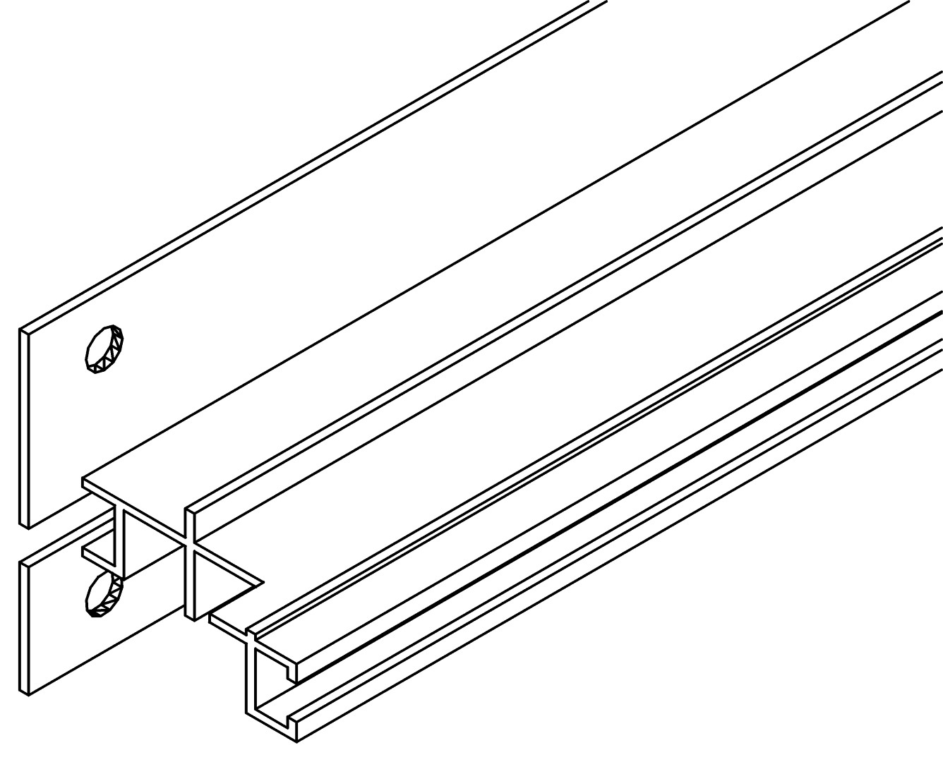 Traufenzwischenprofil L , 7444, L2546, black, Pant, Farbe: Schwarz