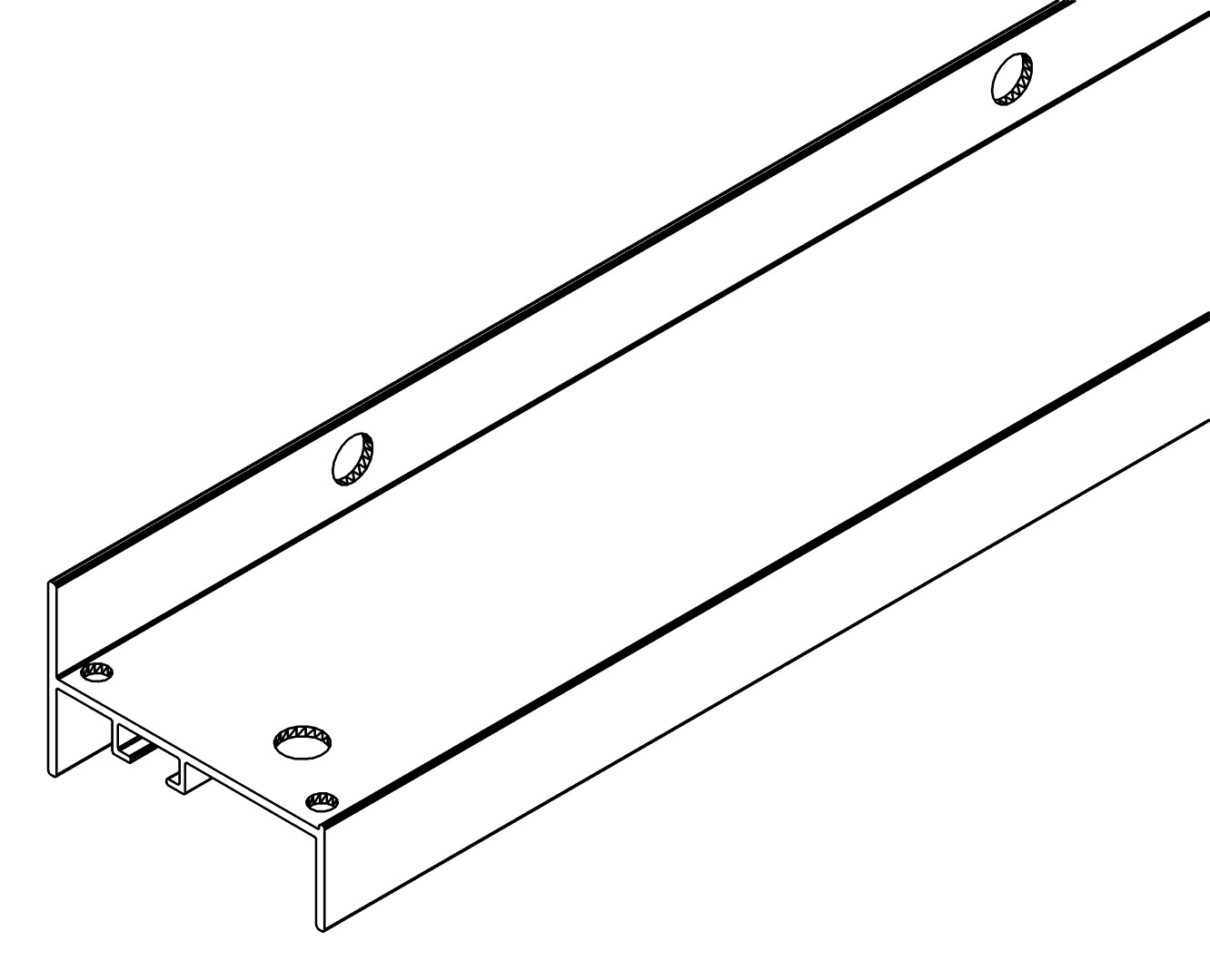 Türabschluss o/u, 7145, L711, , Farbe: Blank