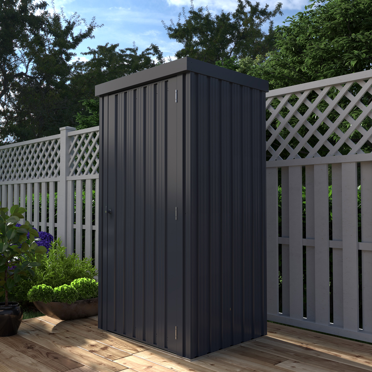 Geräteschrank Marburg, Farbe: Anthrazit matt