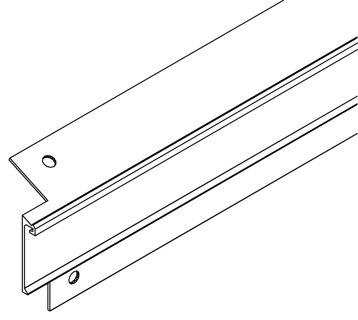 Traufenwinkel 2, links, 7201, L1539, black, Panton, Farbe: Schwarz