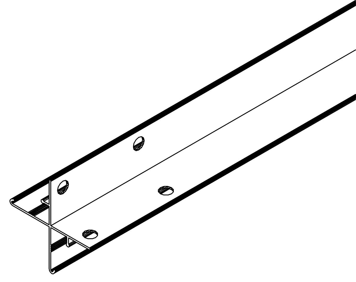 Eckprofil, 4035, L1650, black, Pantone-426C, Farbe: Schwarz