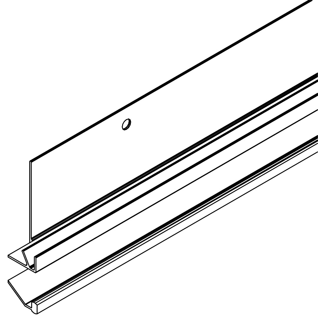 Scharnier oben, 3331, L880, , Farbe: Blank