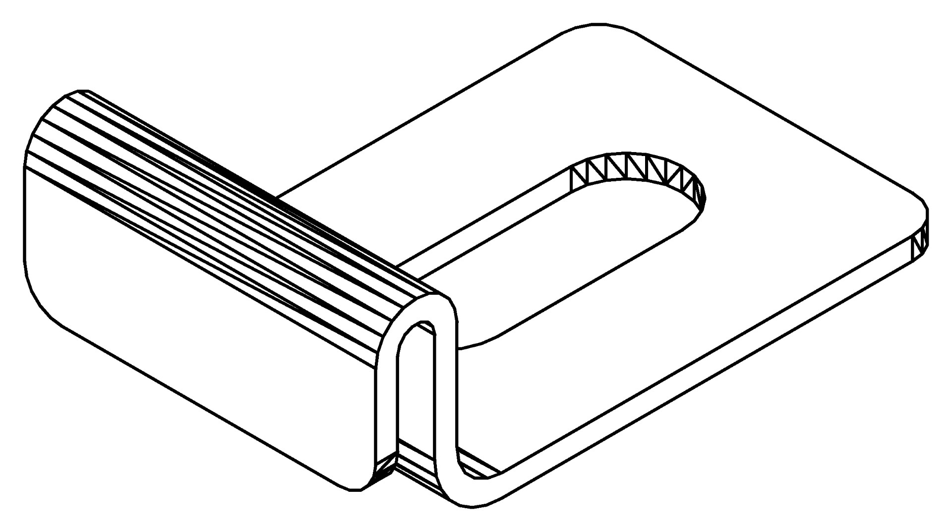 Fundamentklammer, 9102, L19, , Farbe: Blank