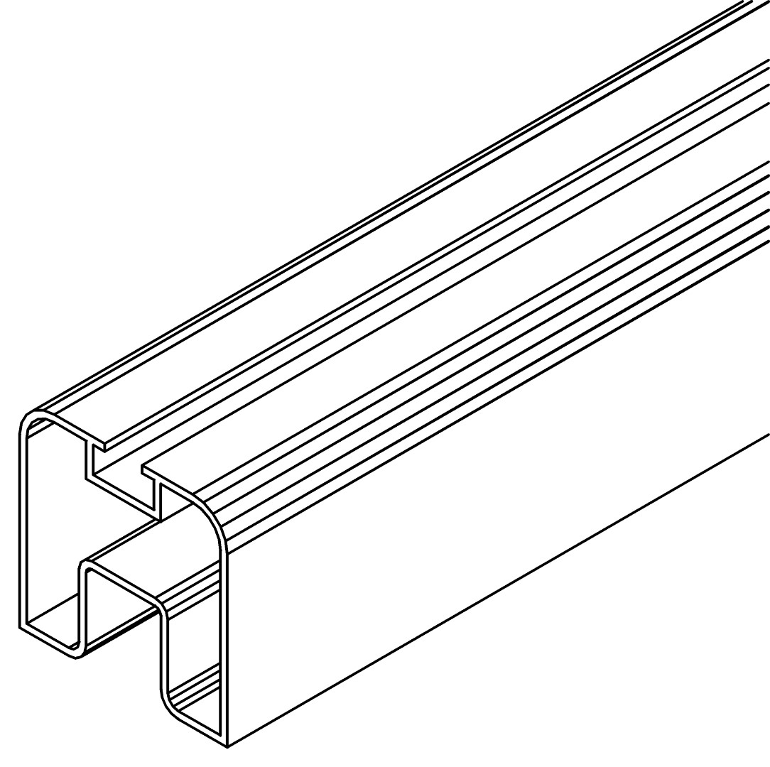 Bodenprofil, kurz, 3210, L980, , Farbe: Blank