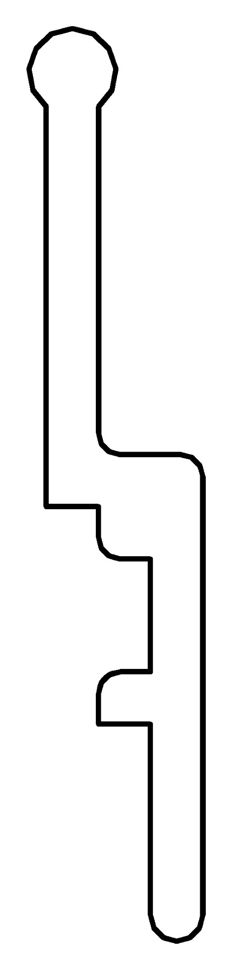 Abstandhalter, o., 7297, L687, black, Pantone-426C, Farbe: Schwarz