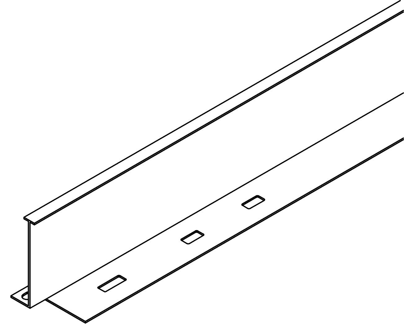 Türseitenrahmen, 7361, L1796, white, RAL 9003, Farbe: Weiß pulverbeschichtet